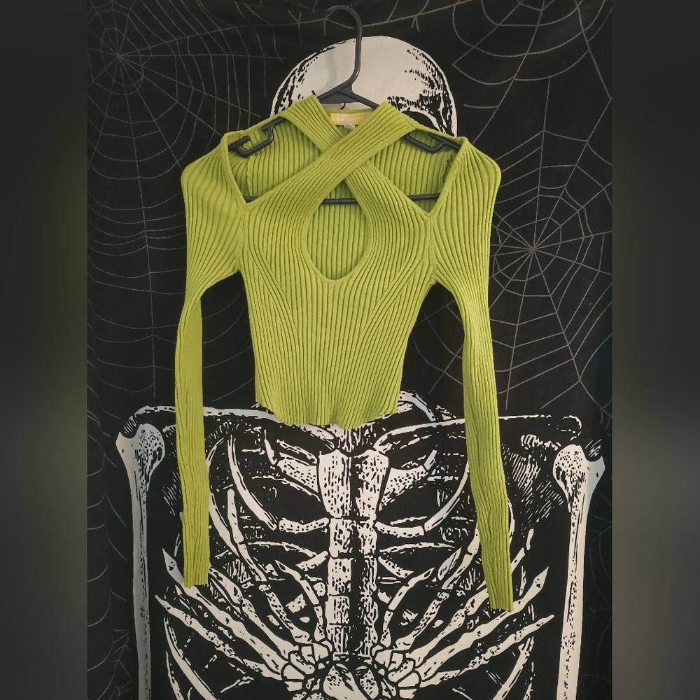 Urban outfitters criss cross crop top